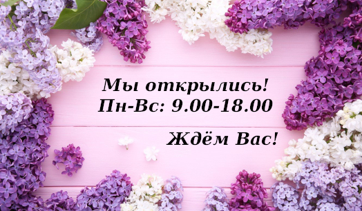 Мы открылись